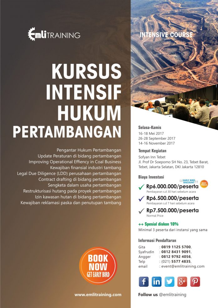 Kursus Intensif Hukum Pertambangan