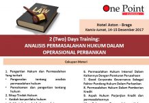 One Point Gelar Training “Analisis Permasalahan Hukum dalam Operasional Perbankan”