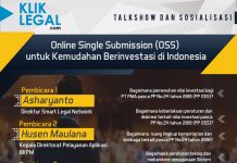 Klik Legal Menggelar Talkshow Dan Sosialisasi Online Single Submission (OSS)