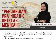 Serba-Serbi Hukum Keluarga Series 1: “Perjanjian Pra-Nikah & Setelah Menikah”
