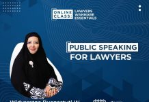 Online Class “Public Speaking for Lawyer”