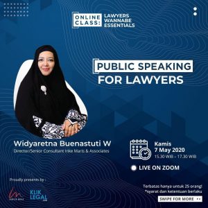 Online Class “Public Speaking for Lawyer”