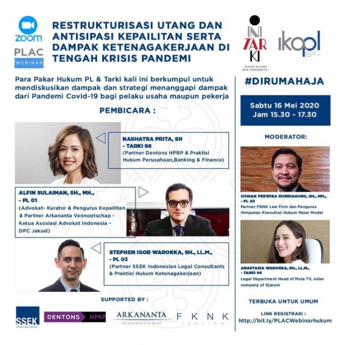 webinar_aai Restrukturisasi Utang dan Antisipasi Kepailitan Serta Dampak Ketenagakerjaan di Tengah Krisis Pandemi
