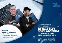 Legalpreneurship The 11th Series : Strategy for Law firm to Survive The Normal Era Legalpreneurship The 11th Series : Strategy for Law firm to Survive The Normal Era