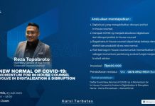 Event : New Normal of COVID-19: A Momentum for In-House Counsel to Evolve in Digitalization & Disruption New Normal of COVID-19: A Momentum for In-House Counsel to Evolve in Digitalization & Disruption