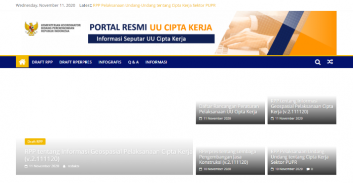 Pemerintah Siapkan Portal Resmi UU Cipta Kerja untuk Aspirasi Masyarakat Pemerintah Siapkan Portal Resmi UU Cipta Kerja untuk Aspirasi Masyarakat