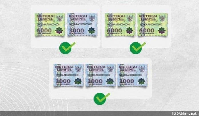 3 Cara Penggunaan Meterai Rp 3.000 dan Rp 6.000 Di 2021