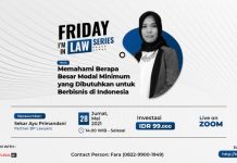 Friday I’m In Law Memahami Berapa Besar Modal Minimum yang Dibutuhkan untuk Berbisnis di Indonesia