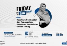 Webinar: “Tata Cara Pembuatan dan Pengesahan Peraturan Perusahaan Secara Daring”
