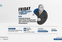 Friday I'm In Law Series: "Undang-Undang Cipta Kerja, Penyesuaian Apa yang Perlu Dilakukan Perusahaan?"