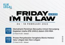 Friday I’m In Law Series - Februari 2022