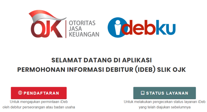 OJK Rilis Aplikasi iDebKu, Ini Fungsi dan Kegunaannya OJK Rilis Aplikasi iDebKu, Ini Fungsi dan Kegunaannya