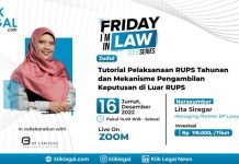 Friday I’m In Law Series: “Tutorial Pelaksanaan RUPS Tahunan dan Mekanisme Pengambilan Keputusan di Luar RUPS”