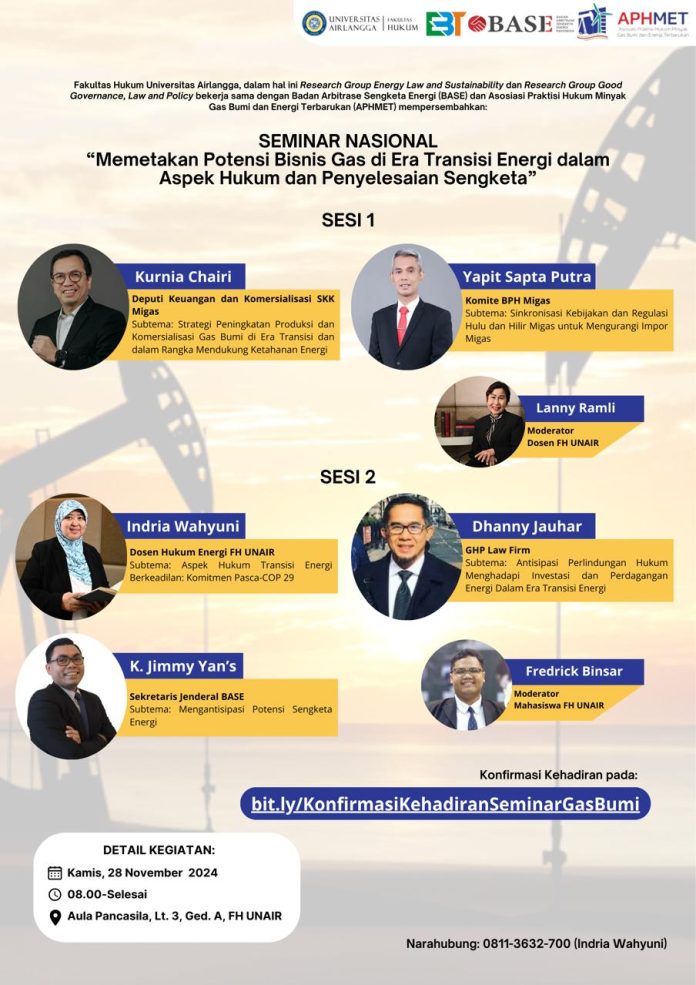 Memetakan Potensi Bisnis Gas di Era Transisi Energi dalam Aspek Hukum dan Penyelesaian Sengketa