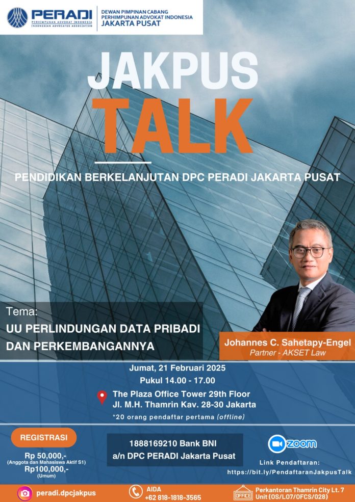 Pendidikan Berkelanjutan DPC PERADI Jakarta Pusat