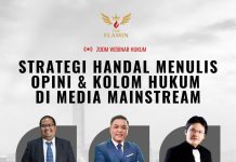 Strategi Handal Menulis Opini & Kolom Hukum di Media Mainstream