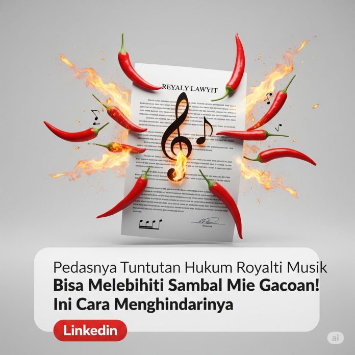Pedasnya Tuntutan Hukum Royalti Musik Bisa Melebihi Pedas Sambal Mie Gacoan! Ini Cara Menghidarinya