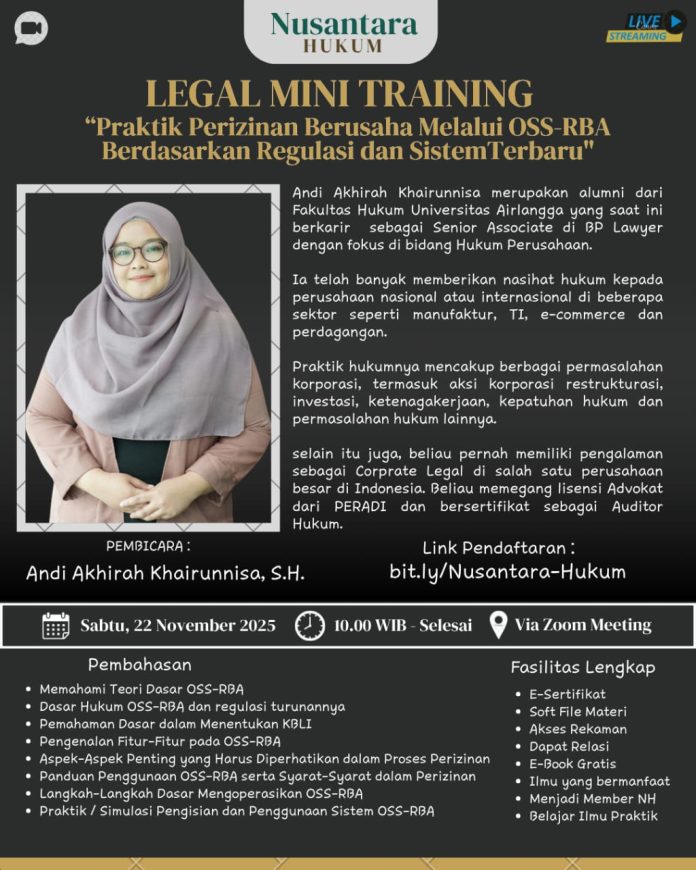 Praktik Perizinan Berusaha Melalui OSS-RBA Berdasarkan Regulasi dan Sistem Terbaru