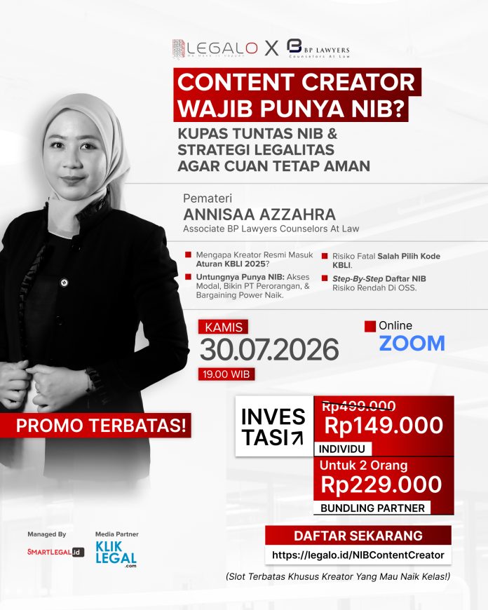 Content Creator Wajib Punya NIB? Kupas Tuntas NIB & Strategi Legalitas Agar Cuan Tetap Aman Content Creator Wajib Punya NIB? Kupas Tuntas NIB & Strategi Legalitas Agar Cuan Tetap Aman