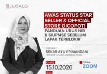 Awas Status Star Seller & Official Store Dicopot! Panduan Urus NIB & SIUPMSE Awas Status Star Seller & Official Store Dicopot! Panduan Urus NIB & SIUPMSE Sebelum Lapak Terblokir
