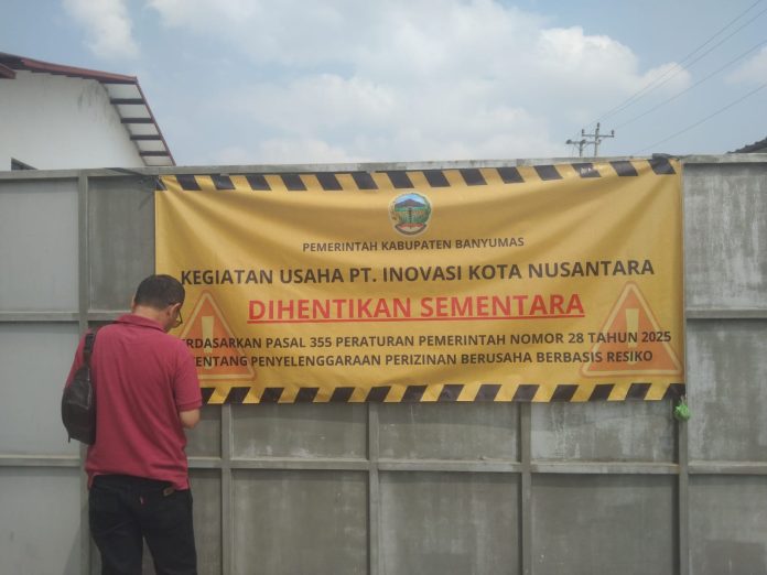 Melanggar PKKPR, Pabrik PT IKN Dihentikan Pemkab Banyumas